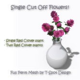 T-Spot Mesh - Porcelain Vase w/ Red Clover - Full Perm - LI=1.5