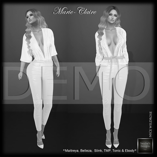 Second Life Marketplace SAS DEMO MarieClaire Outfit (Mesh Bodies