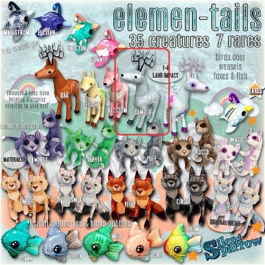~silentsparrow~ Deer (Somber) Forest  Elemen-tails!
