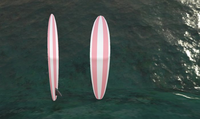 SURFBOARD LONGITUDINAL STRIPED ROSE