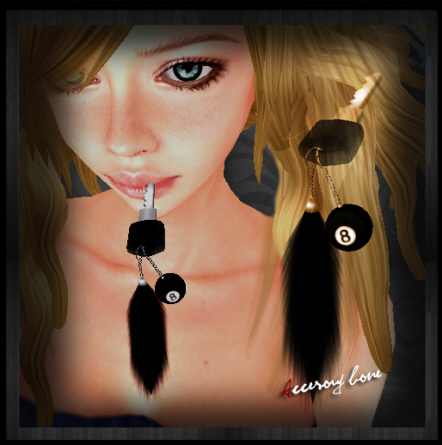 accessory bone A:B key chain 010 8 ball