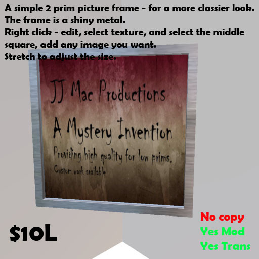 Square frame 2prim - metal frame Mod/Trans