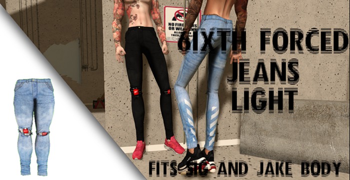 6ixth Forced Jeans Light
