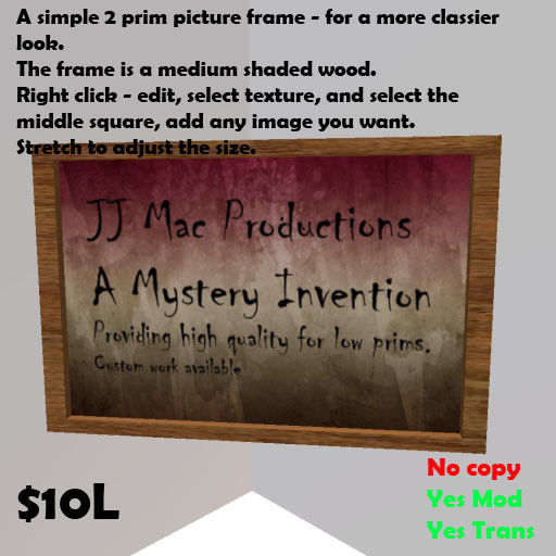 Rectangle frame 2prim - wood frame Mod/Trans