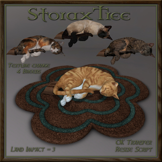 Feline Blossom Rug Bk