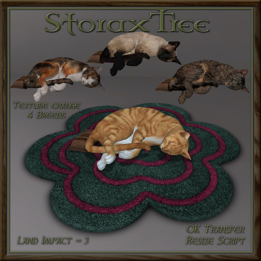 Feline Blossom Rug BL