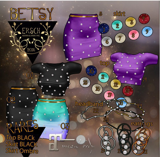 ERSCH - Betsy Gacha MAITREYA RARE 01 Black Top