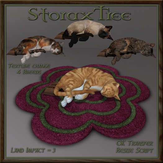 Feline Blossom Rug Bq
