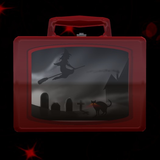 Pack Lunch Box:Black and Red Witch