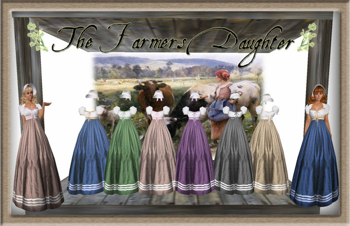 Shabby Chic Farmers Daughter Fat Pack of Vintage Empire Waist Dresses