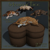 Feline Treasures Heart Ottoman Bc