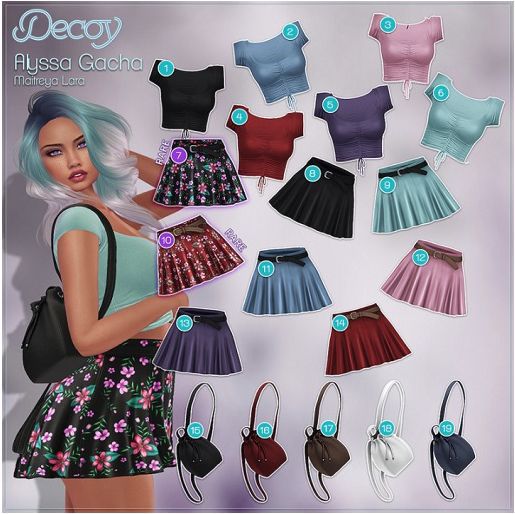 Decoy - Alyssa Gacha: #2 Crop Top Blue