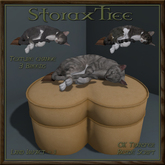 Feline Treasures Heart Ottoman Cf