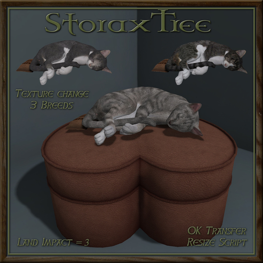Feline Treasures Heart Ottoman Cj
