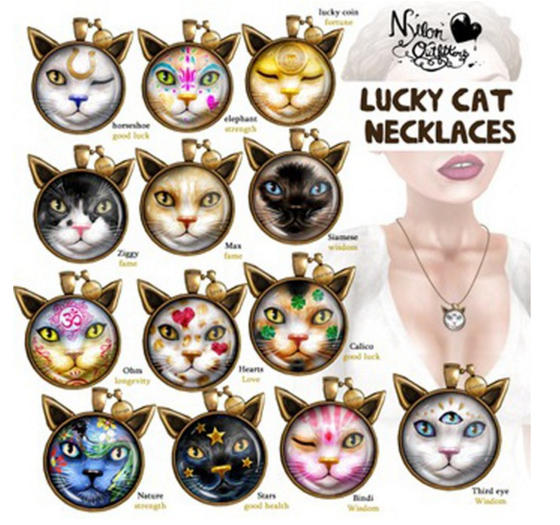 Second Life Marketplace (NO) Lucky Cat Charm Lucky Coin Good Fortune