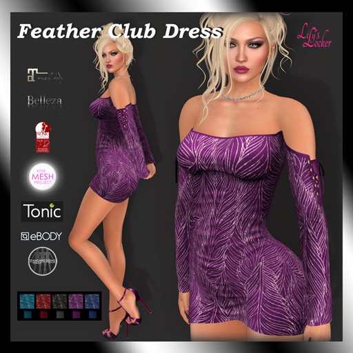 Lily's Locker - DEMO Feather Club Dress