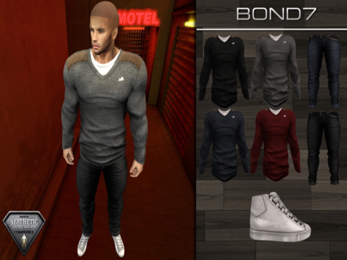 *BOND7* Complete Outfit (Bryson)-Aesthetic HUD