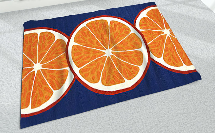 DESIGN RUG  ORANGE