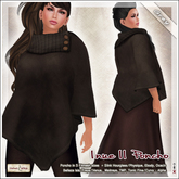 [V/W] Inue II Poncho Grey - Medieval fantasy suede cape in 5 fitmesh sizes + Slink, Belleza, TMP, Ebody, Ocacin, Tonic