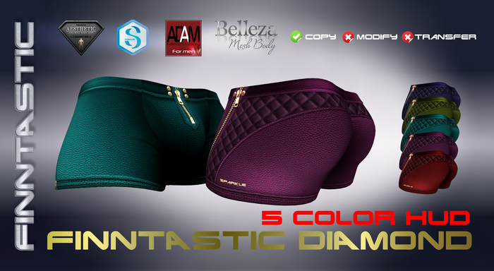 BOXERS FINNTASTIC DIAMOND ZIPP