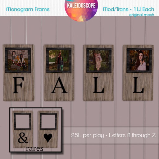 Kaleidoscope - Letter V Monogram Portrait Frame