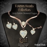 Zuri's Forever Hearts Jewelry Collection - Misty/Golden Dia/Copper