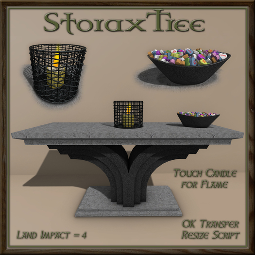 Cement & Candy Hearts Table A3