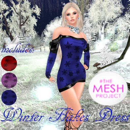 YGTL - TMP - WINTER FLAKES DRESS