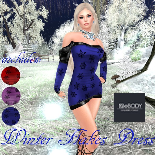 YGTL - EBODY - WINTER FLAKES DRESS
