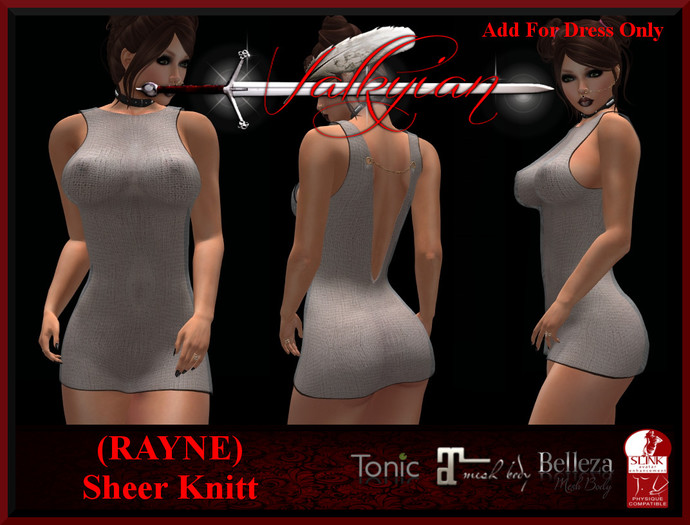~Valkyrian~(RAYNE) Sheer Knitt Dress (BOXED)