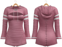 Blueberry - Laura - Sweater and Corset Dress - Pink