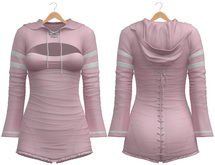 Blueberry - Laura - Sweater and Corset Dress - Soft Pink