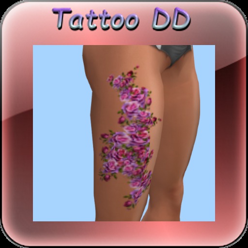 Tattoo fleur jambe dr