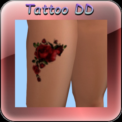 Tattoo fleur Jambe DR PNG