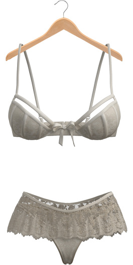 Blueberry - Icon - Lingerie Set - Cream