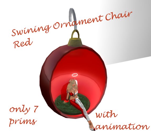 Swinging Ornament red