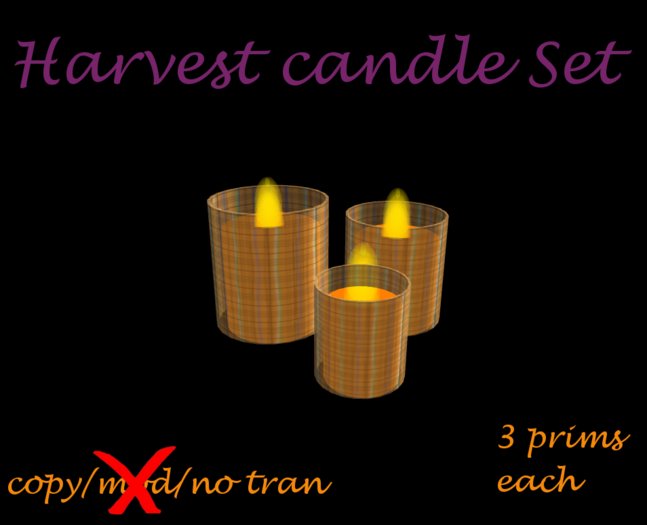 Harvest Candle set