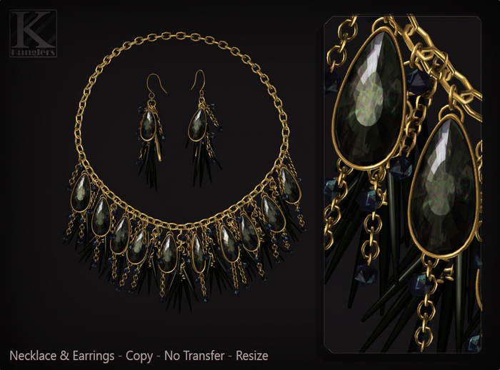 KUNGLERS - Stephany set - Obsidian