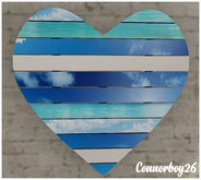 BEACH LOVERS WOOD WALL HANGING C/M