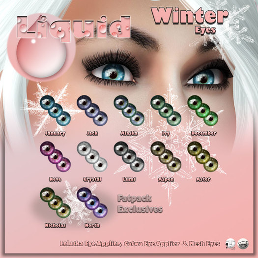 Liquid ~ Winter Eyes ~ Fatpack (Add Me to Unpack)