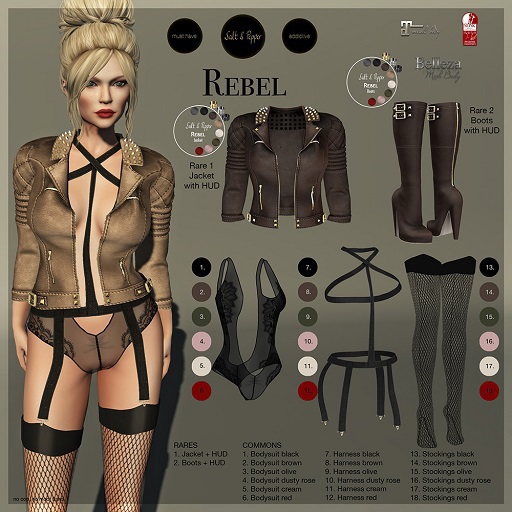 S&P Rebel bodysuit cream Lara (rez to unpack)