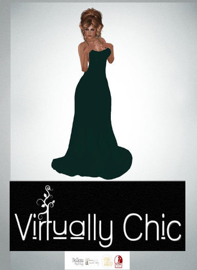 ::VC:: BALDRAIN Bare back gown GREEN [bagged]
