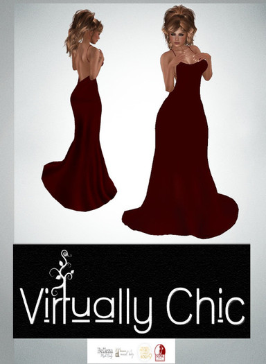 ::VC:: BALDRAIN Bare back gown RED [bagged]