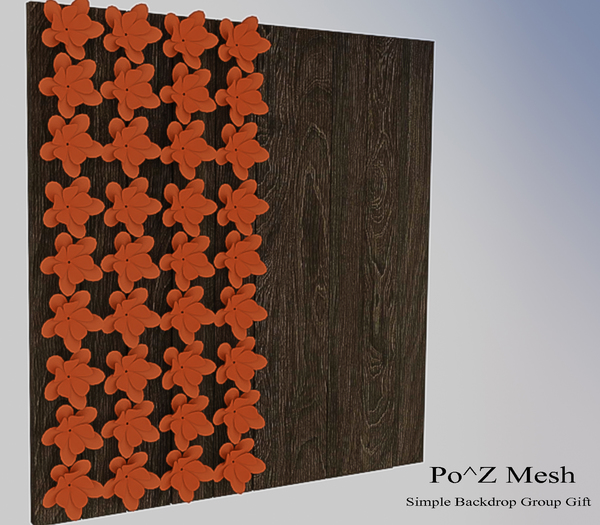 Po^Z Mesh - simple backdrop ( group gift )