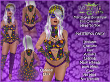 MARDI BURLESQUE #1 COMPLETE COSTUME - MAITRYEA ONLY