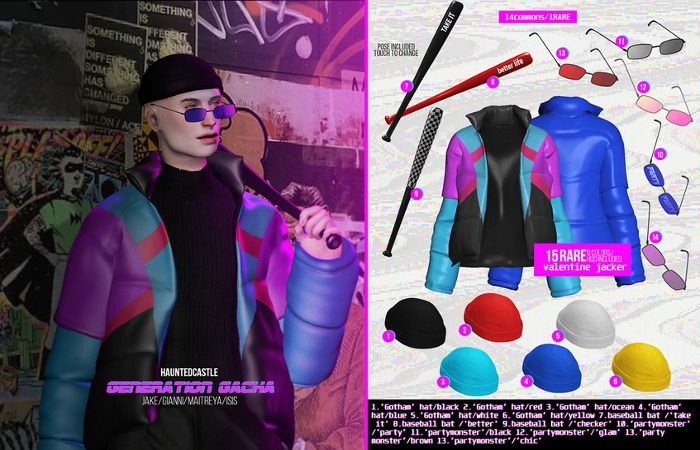 HAUNTEDCASTLE - GENERATION gacha - RARE Valentine jacket/LARA
