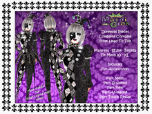 MARDI JESTER BODY SUIT BLK WHT BOX