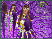MARDI JESTER BODY SUIT DIAMONDS PURP BOX