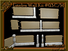 Garden Wall  Fence Builders Kit #03 Copy Mod MESH