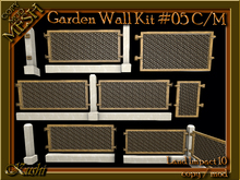 Garden Wall Fence Builder Kit #05 Copy Mod MESH